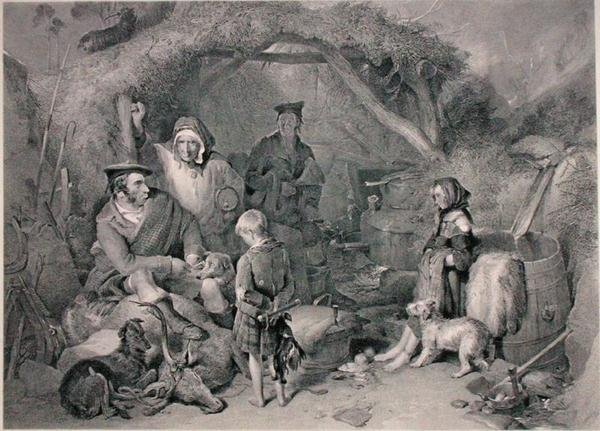 हाईलैंड व्हिस्की स्टिल, रॉबर्ट ग्रेव्स द्वारा उकेरी गई, 1876 में प्रकाशित (उत्कीर्णन) द्वारा एडविन (बाद) लैंडसीर