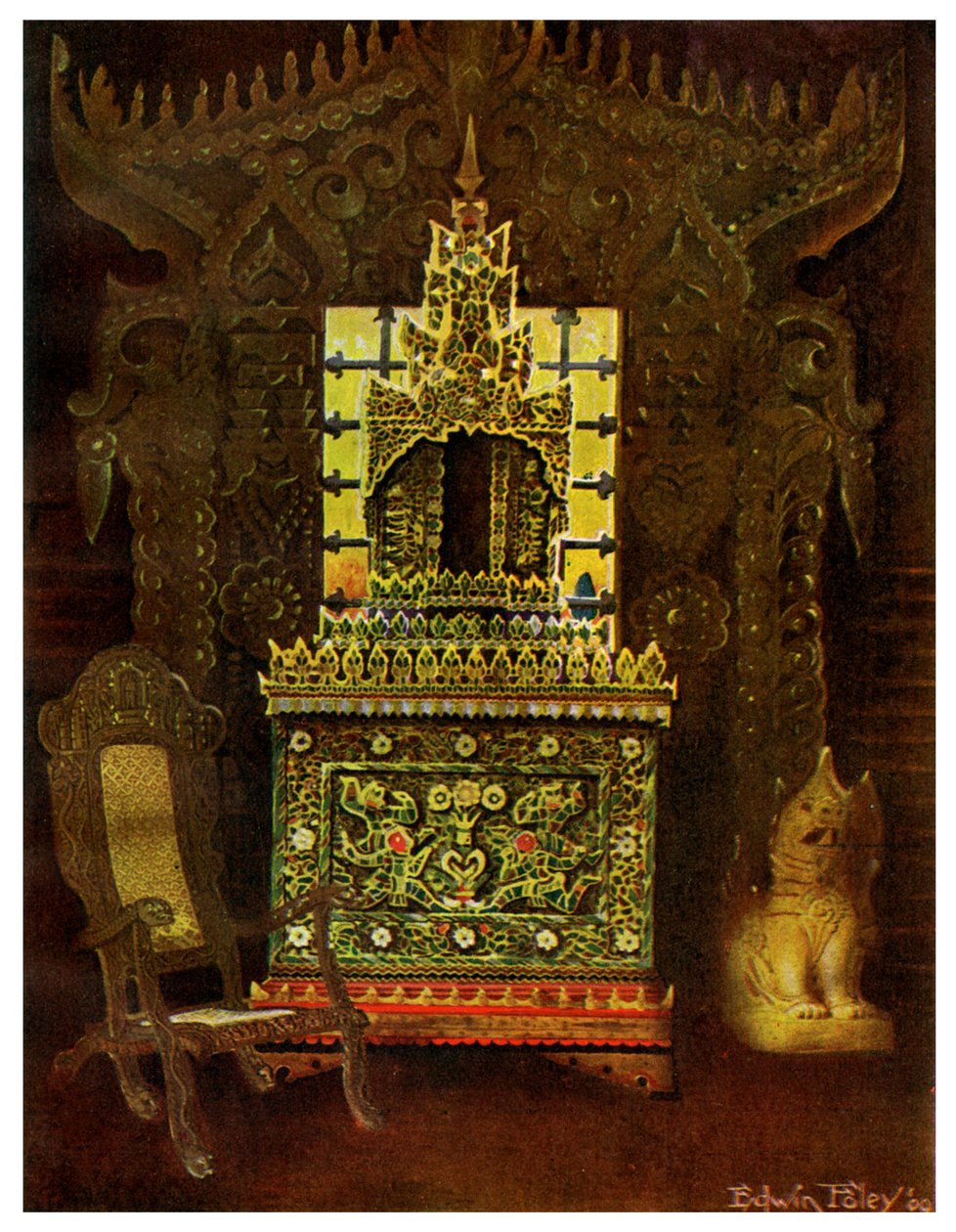 एशियाई फर्नीचर, 1911-1912। द्वारा एडविन फोली