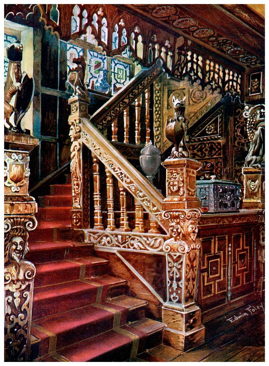 खुदी हुई सीढ़ी, गोडिंटन, 1910। द्वारा एडविन फोली