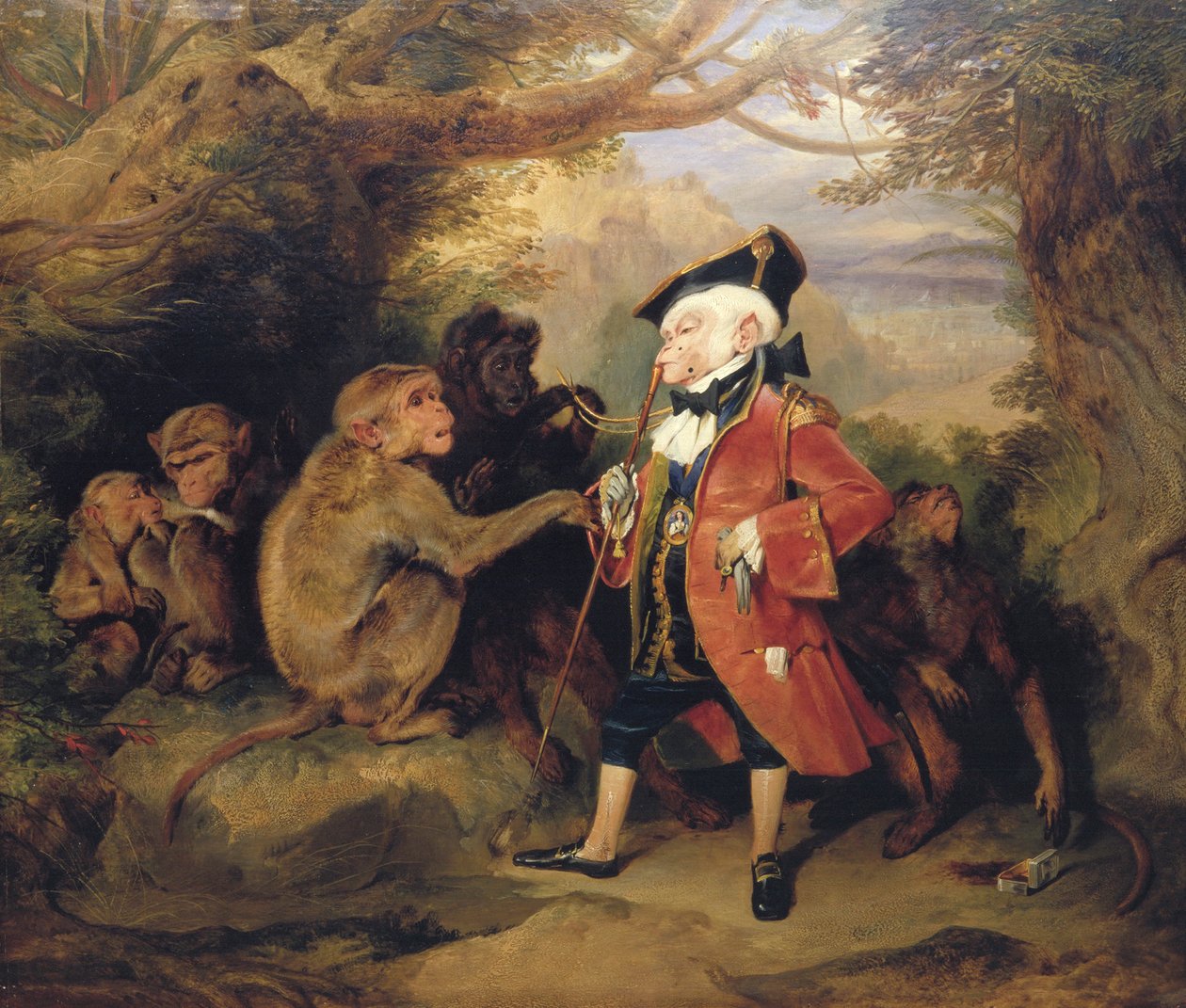 द ट्रैवलेड मंकी, 1827 द्वारा एडविन हेनरी लैंडसीर