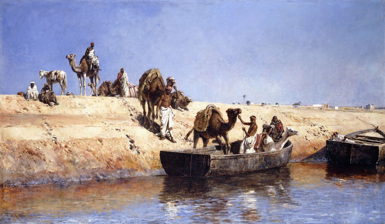 बिक्री, Maroc, 1880 में समुद्र तट पर ऊंटों का एक अवतार द्वारा एडविन लॉर्ड वीक्स