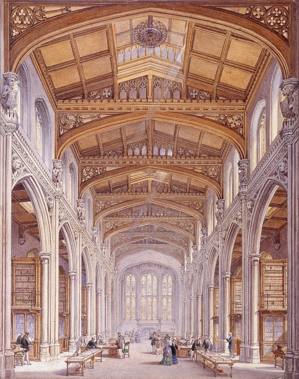 गिल्डहॉल लाइब्रेरी, लंदन, 1872 द्वारा एडविन थॉमस डॉल्बी