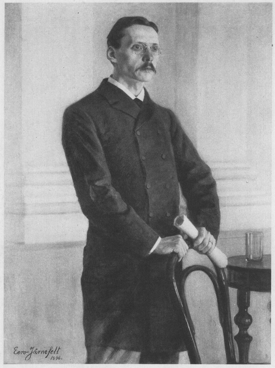 प्रोफेसर जेआर डेनियलसन-कलमारी के चित्र। सूत्रों के अनुसार विवरण द्वारा ईरो जर्नफेल्ट