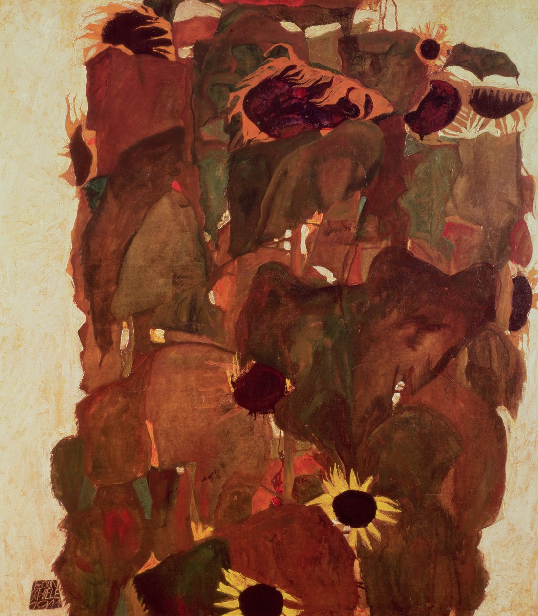 सनफ्लॉवर II, 1911 द्वारा इगोन शीले