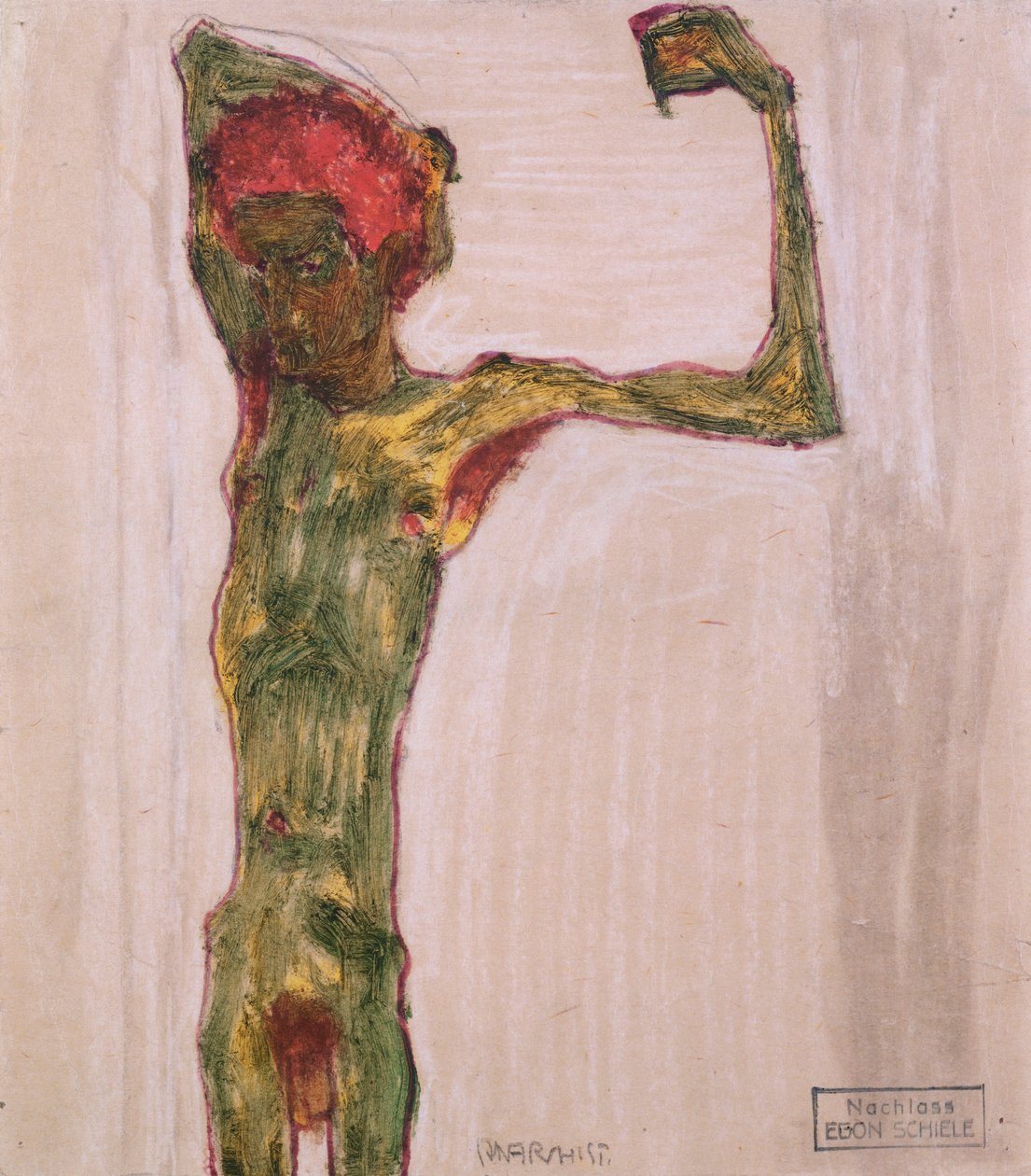 अराजकतावादी, c.1909-10 द्वारा इगोन शीले