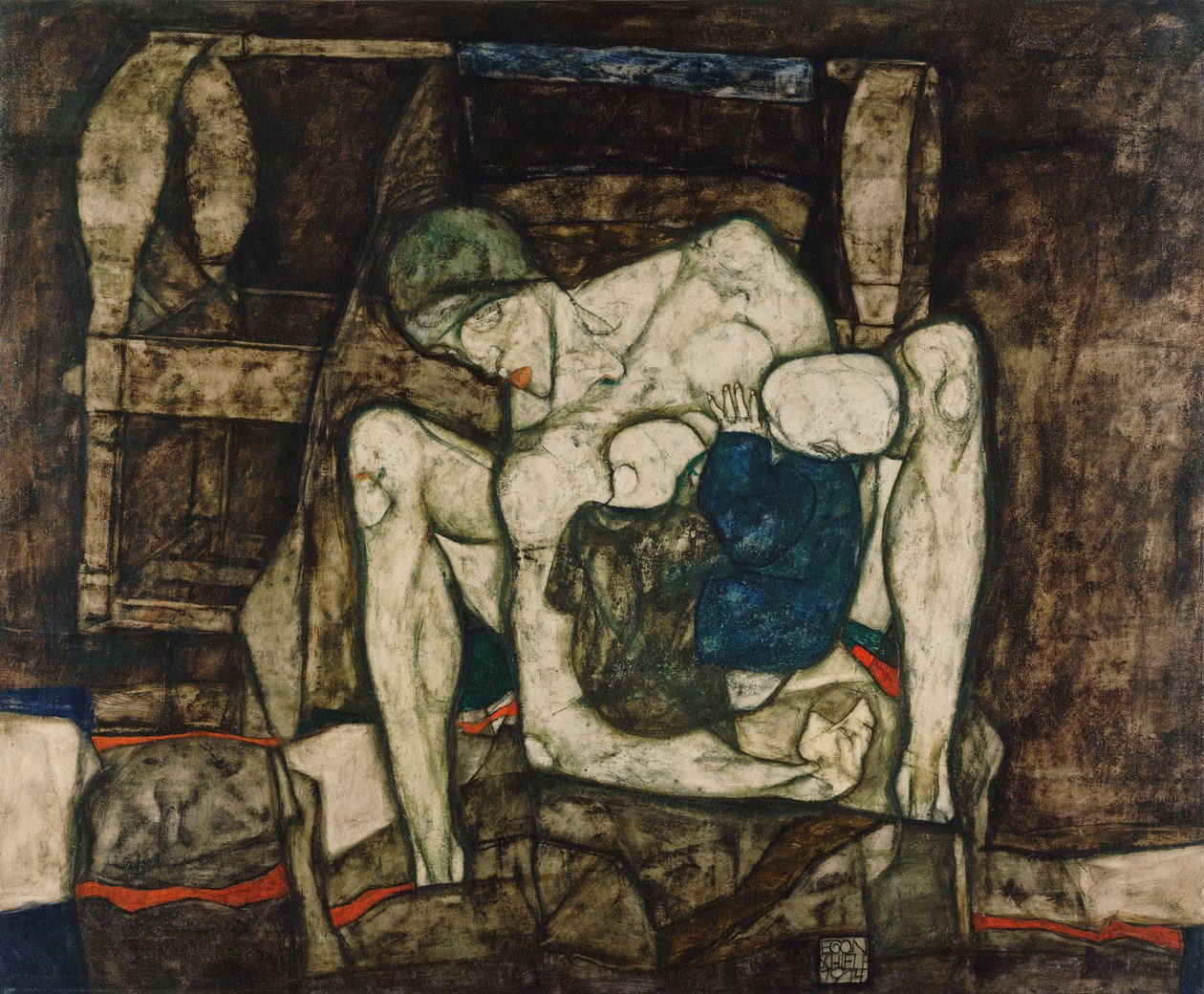 अंधी माँ, 1914। द्वारा इगोन शीले