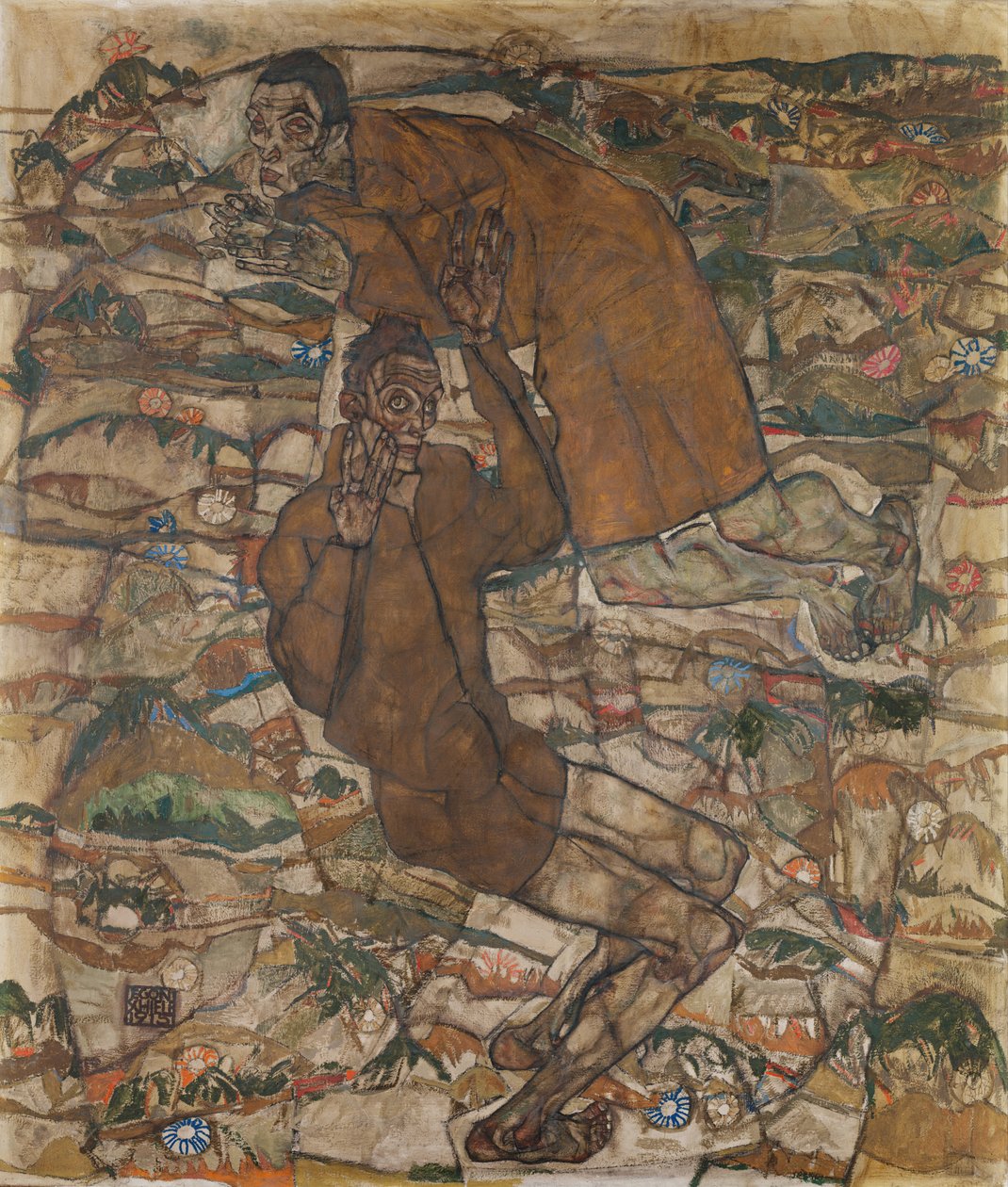 लेविटेशन द ब्लाइंड II, 1915 द्वारा इगोन शीले