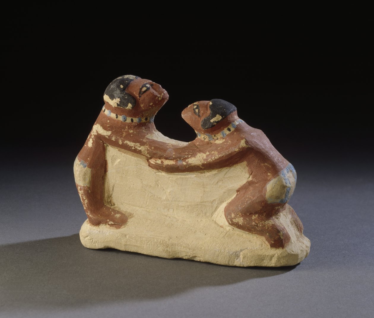 एबिडोस, मिस्र, मध्य साम्राज्य के पहलवानों की प्रतिमा, c.2181-1786 ईसा पूर्व (चूना पत्थर) द्वारा मिस्र