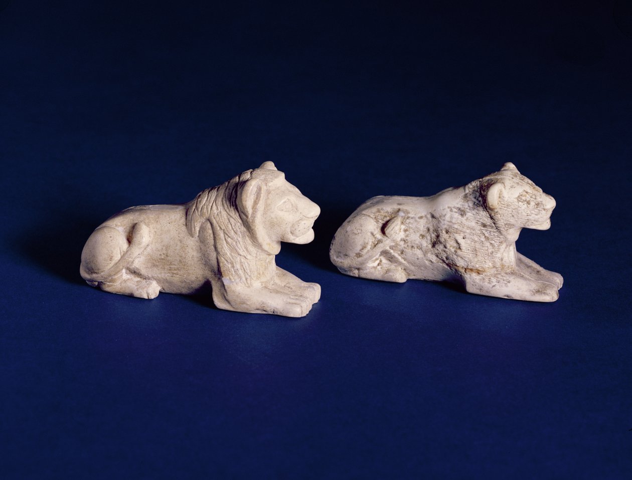 लायन गेमिंग के टुकड़े, मकबरे से 1560s, Abydos, c.2920-2770 ईसा पूर्व द्वारा मिस्र का पहला राजवंश
