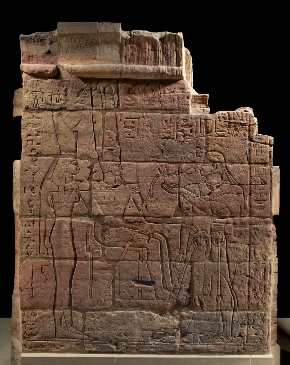 एस्पेल्टा की दीवार, c.680 ईसा पूर्व बलुआ पत्थर द्वारा मिस्र का 25 वां राजवंश