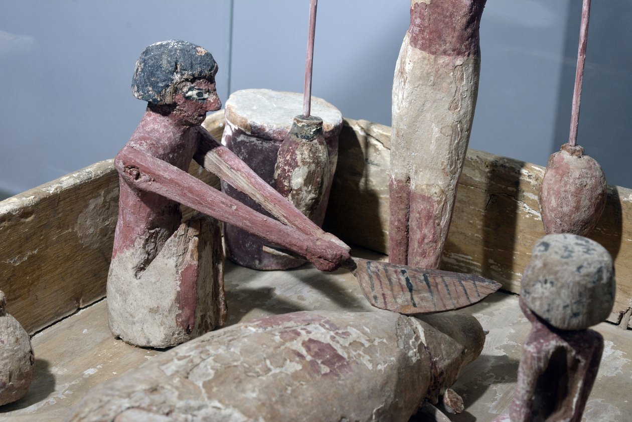 कसाई की दुकान के मॉडल से विस्तार, मिस्र, c.2000-1700 ईसा पूर्व द्वारा मिस्र का 12 वां राजवंश