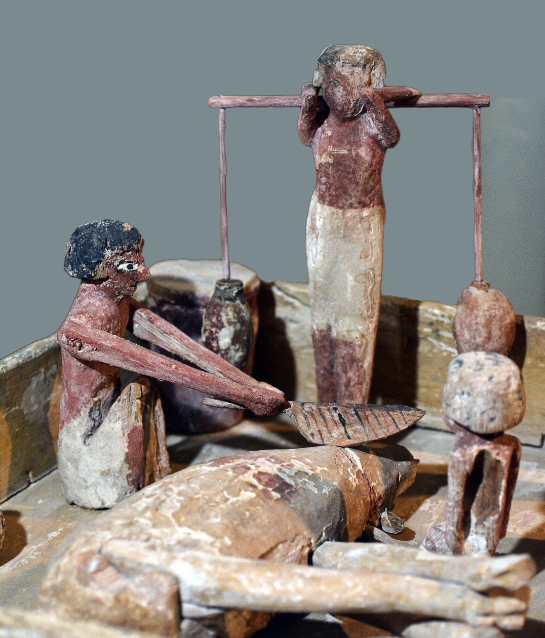 कसाई की दुकान का मॉडल, मिस्र, c.2000-1700 ई.पू. द्वारा मिस्र का 12 वां राजवंश