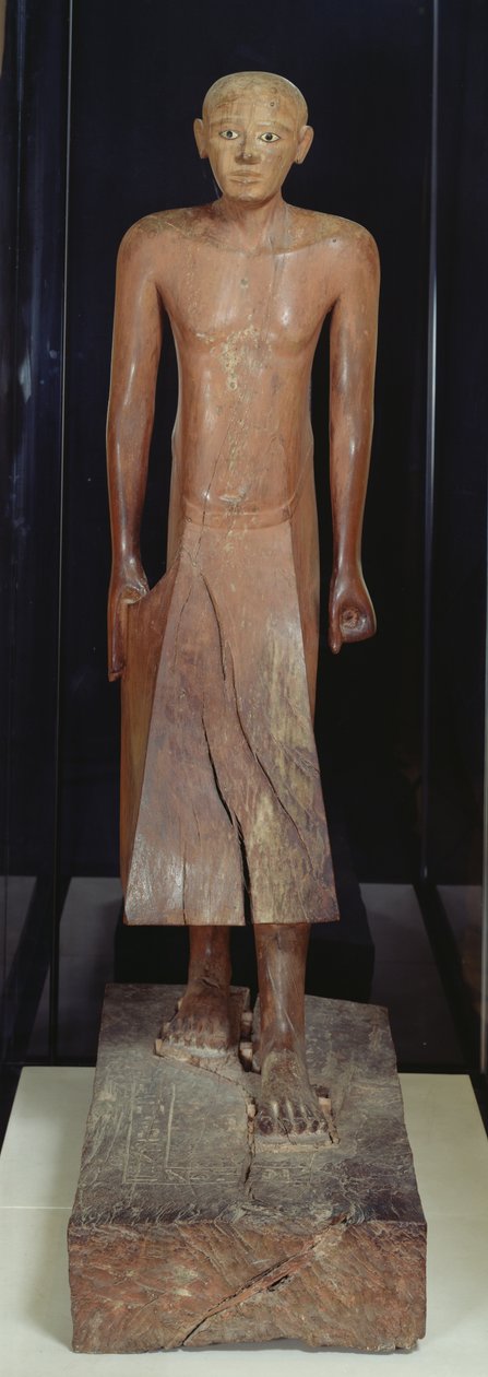 अख्तियार, मध्य साम्राज्य, c.1934-1898 ई.पू. (पॉलीक्रोम वुड) से सेसोस्ट्रिस I (c.1956-c.1911 ईसा पूर्व) के शासनकाल के दौरान कुलपति, नख्ती की प्रतिमा। द्वारा मिस्र का 12 वां राजवंश