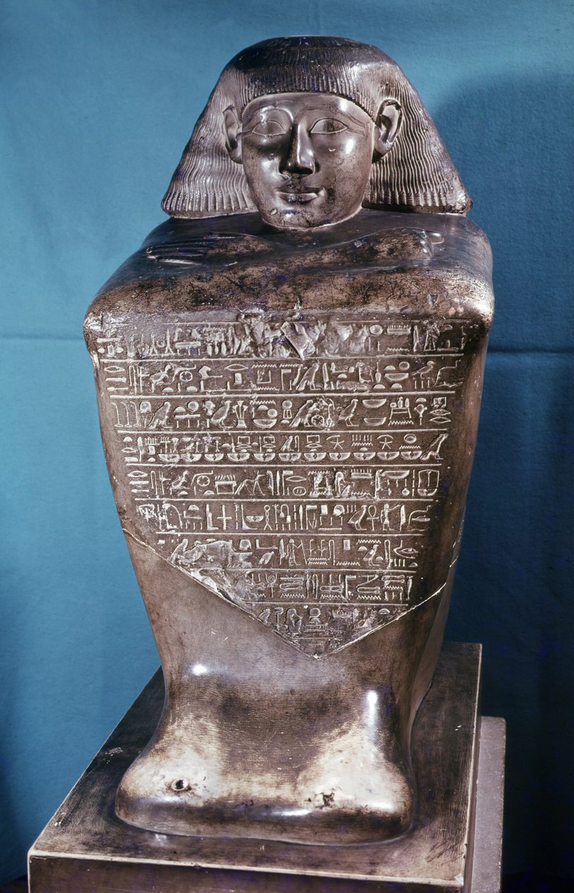 Tuthmosis III, New Kingdom, c.1479-1425 BC के शासनकाल के दौरान उपयोगकर्ता, vizier और Thebes के गवर्नर की प्रतिमा द्वारा मिस्र का 18वां राजवंश Dy