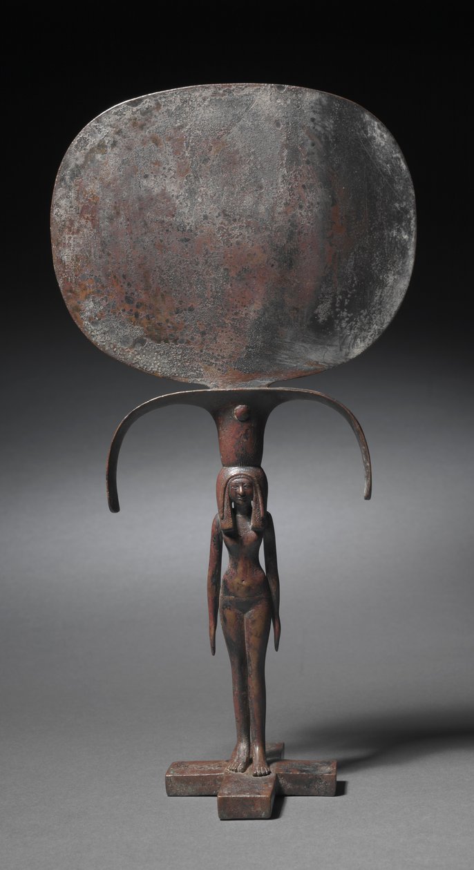 Caryatid Mirror, c.1540-1296 ई.पू. द्वारा मिस्र का 18वां राजवंश Dy