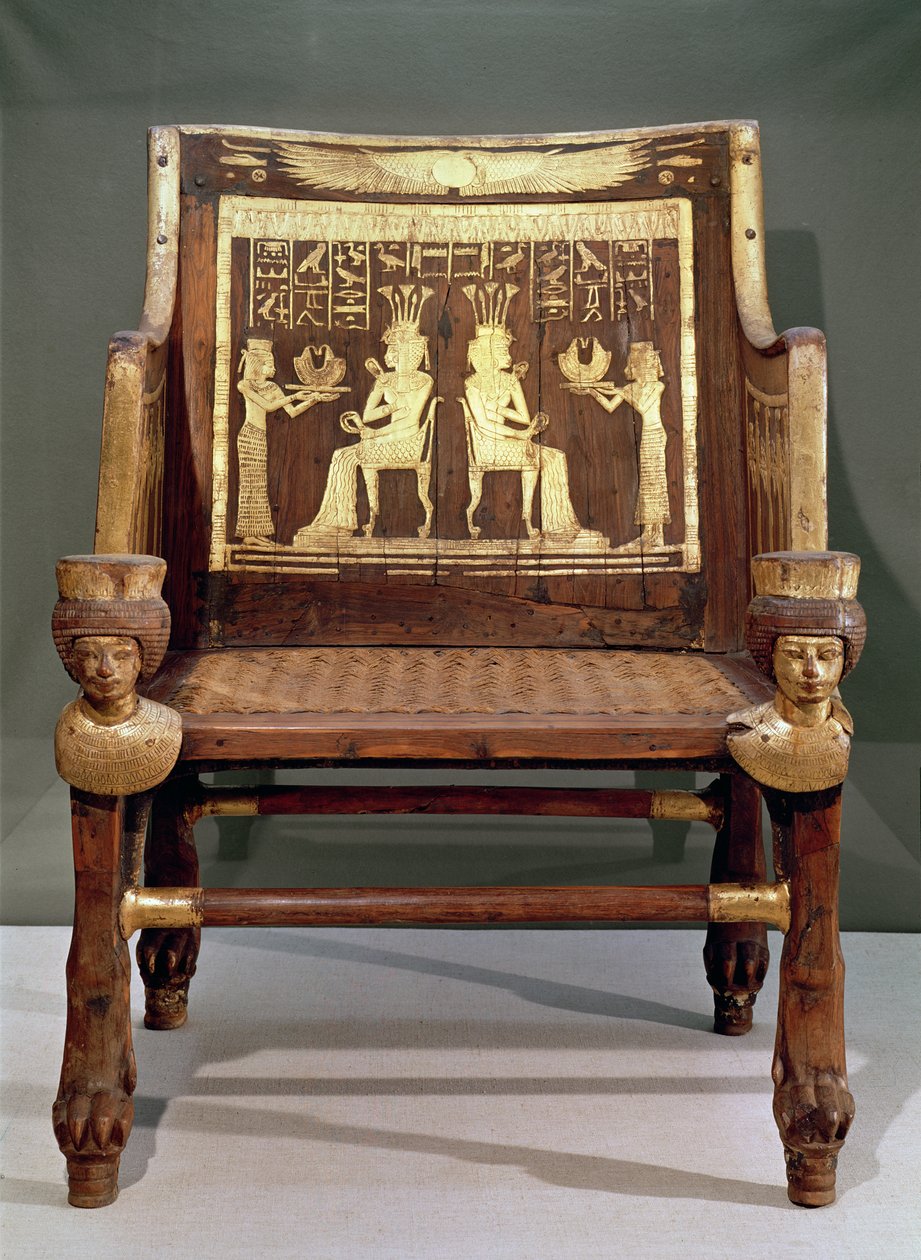 चेयरमैन सत्यमुन की बेटी, अमेनोफिस III, न्यू किंगडम की बेटी, c.1391-1353 ई.पू. (लकड़ी और सोने का कांस्य) द्वारा मिस्र का 18वां राजवंश Dy