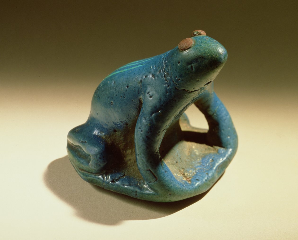 मेंढक, न्यू किंगडम, c.1390-53 ई.पू. (फ़ाइनेस) द्वारा मिस्र का 18वां राजवंश Dy