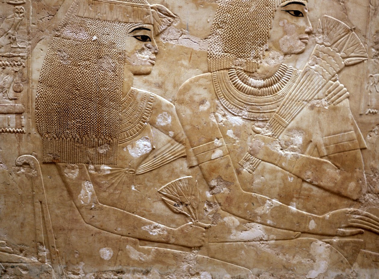 रामोस और उनकी पत्नी (राहत) द्वारा मिस्र का 18वां राजवंश Dy