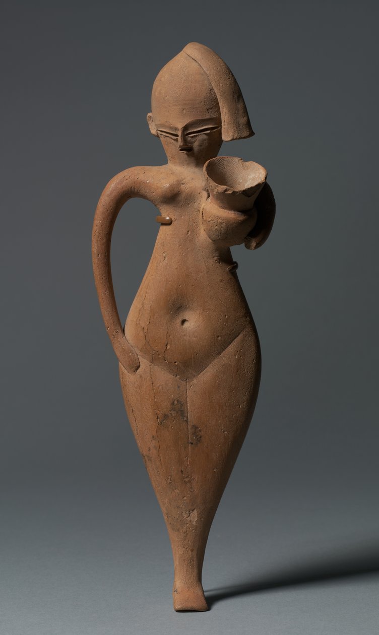 एक सर्विंग गर्ल की प्रतिमा, c.1323-1186 ई.पू. द्वारा मिस्र का 18वां राजवंश Dy