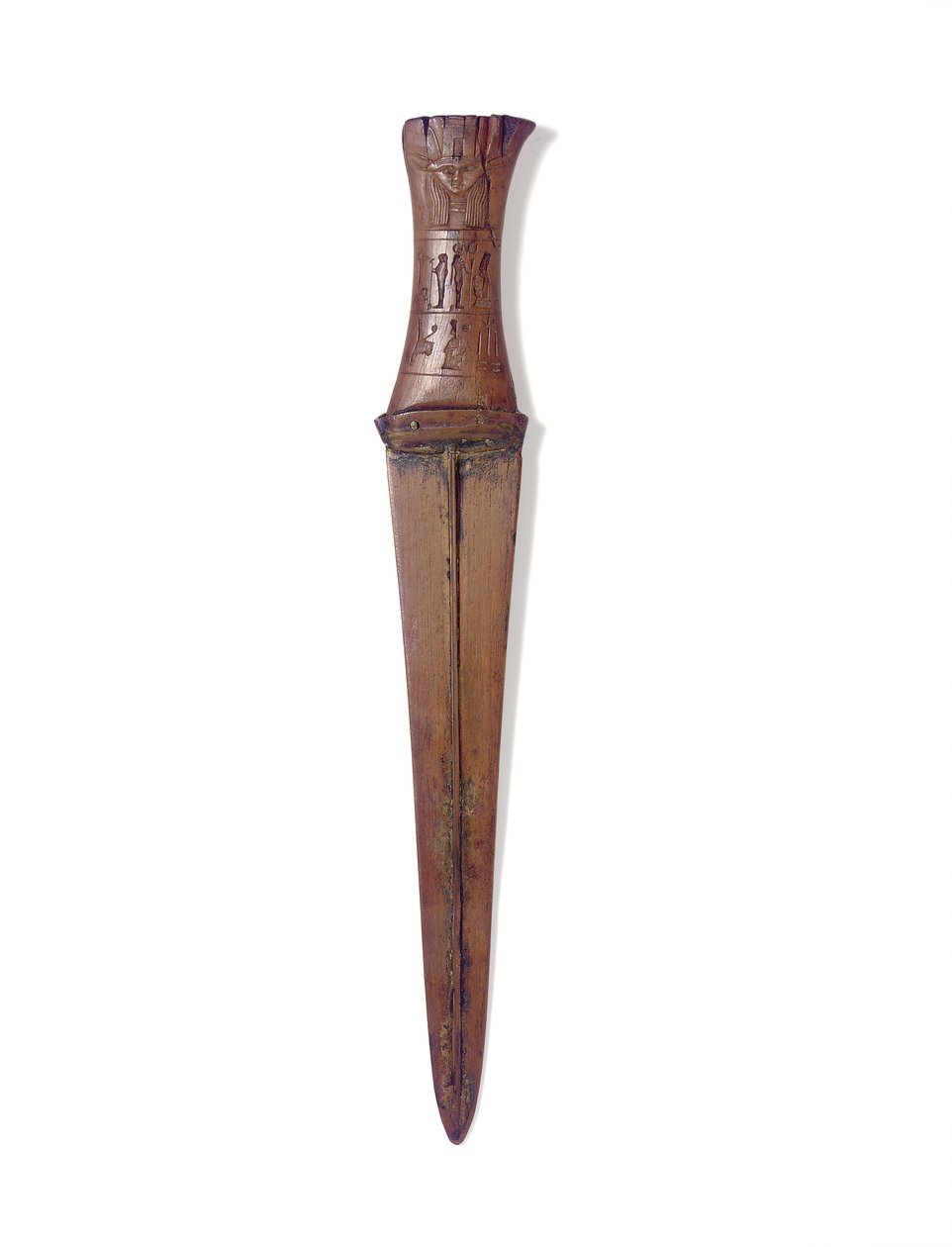 डैगर, न्यू किंगडम, c.1156-51 ईसा पूर्व (लकड़ी और कांस्य) द्वारा मिस्र का 20 वां राजवंश