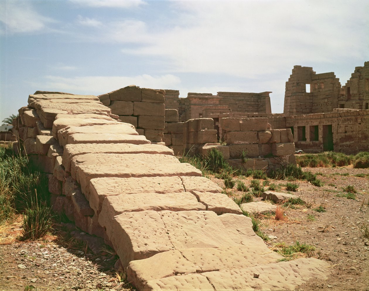 नेलियोमीटर, रामेसेस तृतीय के मुर्दाघर मंदिर से (c.1184-1153 ईसा पूर्व) न्यू किंगडम द्वारा मिस्र का 20 वां राजवंश