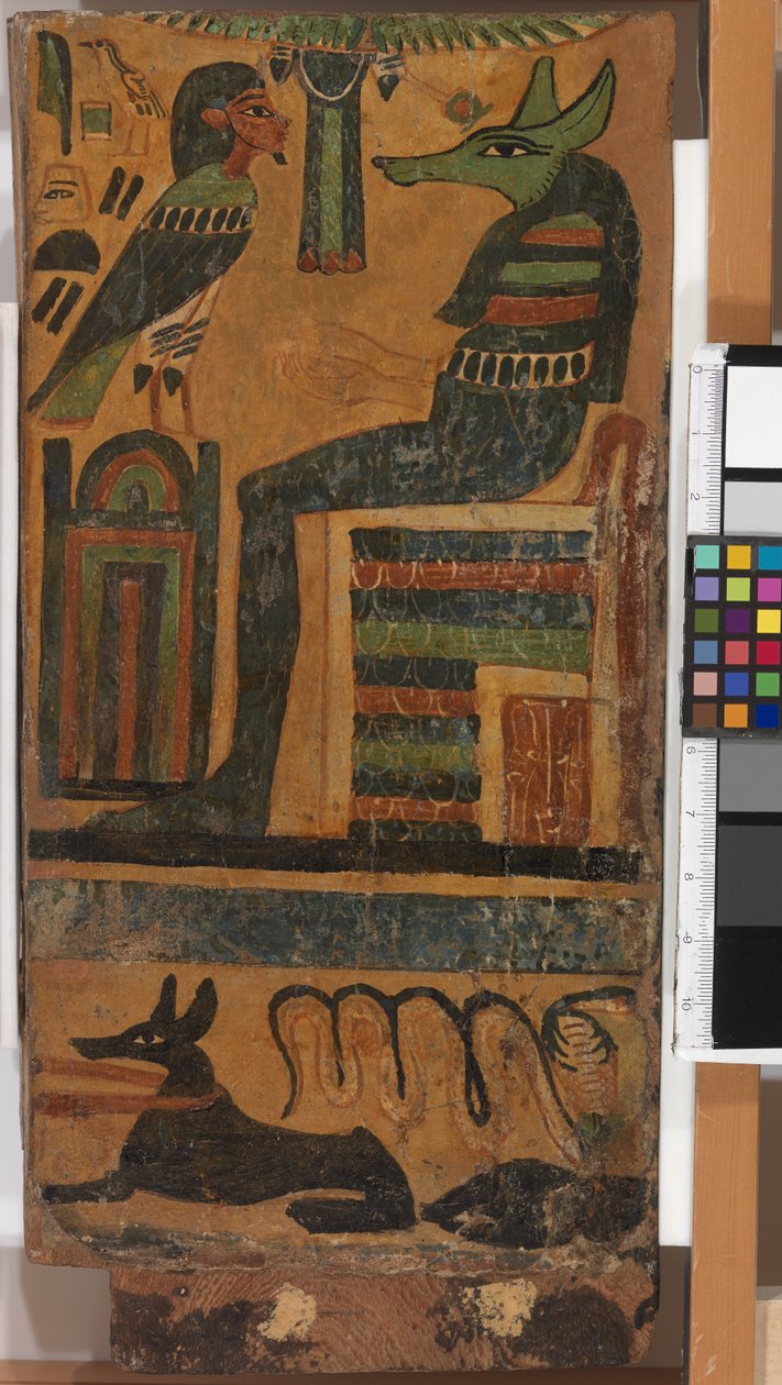Anubis और आत्मा की आत्मा, एक व्यंग्यात्मक (पैनल) से द्वारा मिस्र का 26 वां राजवंश