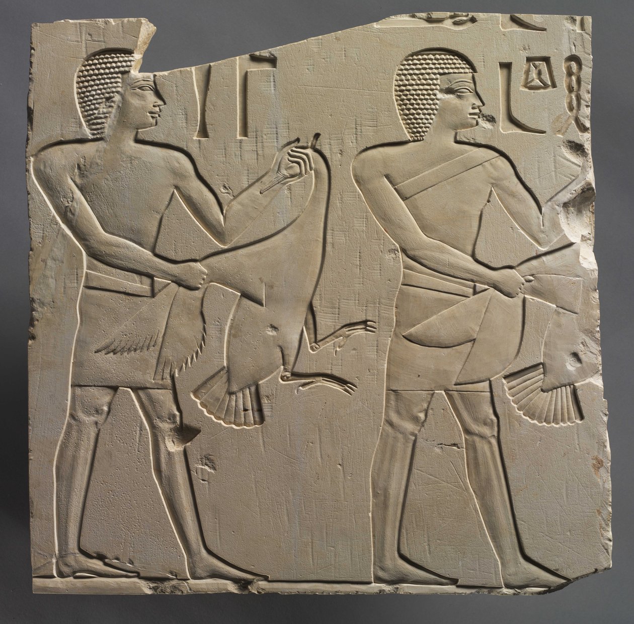 पैगंबर और लेक्टर-प्रीस्ट ऑफ लाइव गीज़ की पेशकश के साथ, c.667-647 ईसा पूर्व द्वारा मिस्र का 26 वां राजवंश
