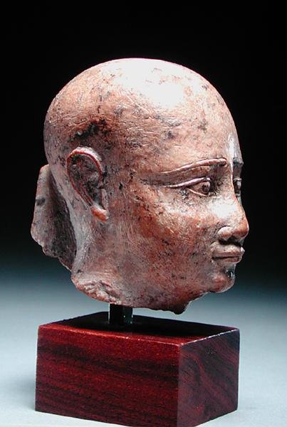 पुरुष सिर, c.350 ई.पू. (चूना पत्थर) (185236 भी देखें) द्वारा मिस्र का 30 वां राजवंश