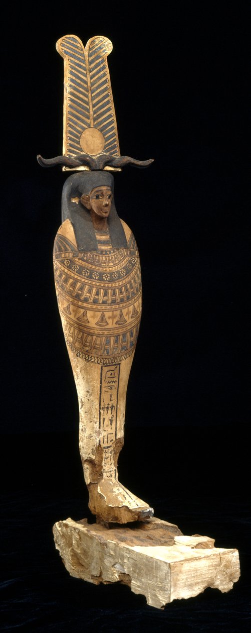 Ptah-Sokar-Osiris का चित्र, 332-30 ईसा पूर्व (लकड़ी, पॉलीक्रोम, और सोना) द्वारा मिस्र का टॉलेमिक काल