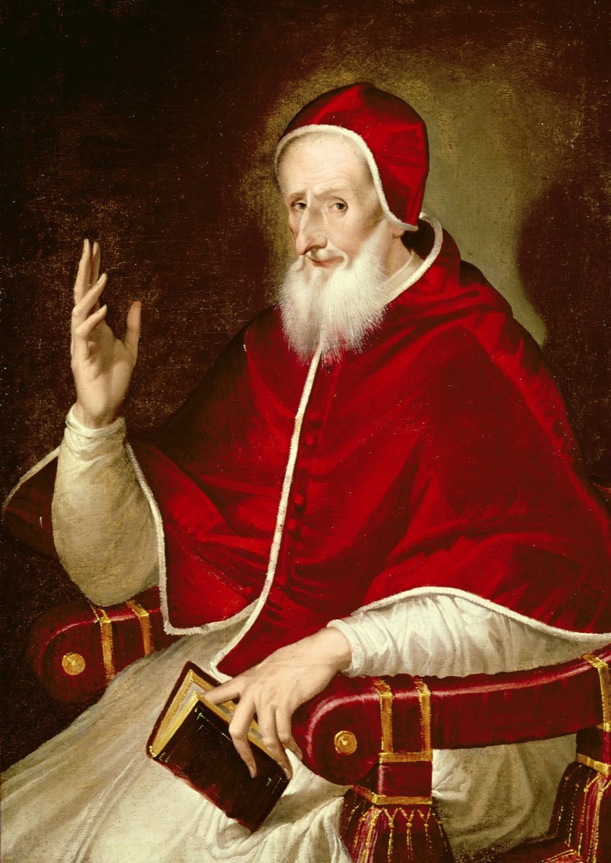 पोप पायस V (1504-1572) का पोर्ट्रेट, c.1571 द्वारा एल ग्रीको