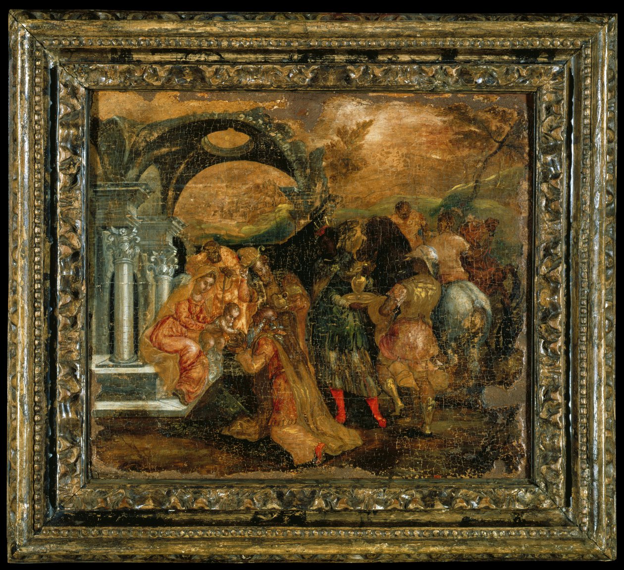 मैगी की आराधना, c.1560-67 (पैनल पर अंडे का तापमान) द्वारा एल ग्रीको