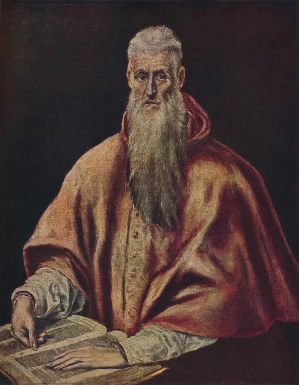 सेंट जेरोम कार्डिनल के रूप में, सेंट जेरोम कार्डिनल के रूप में, c1590-1600, 1938 द्वारा एल ग्रीको
