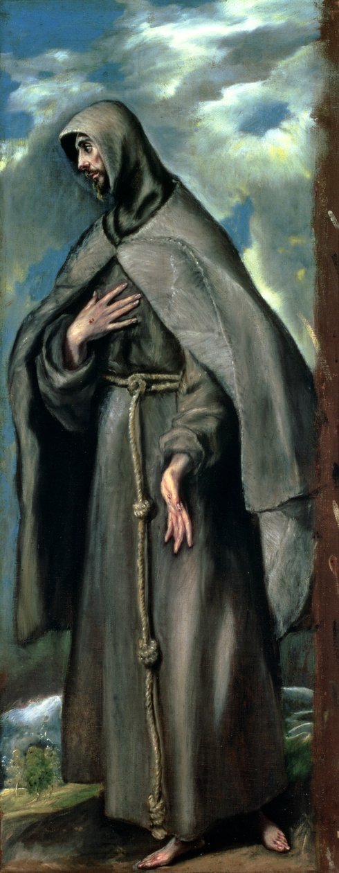 असीसी के St.Francis (c.1182-1220) द्वारा एल ग्रीको