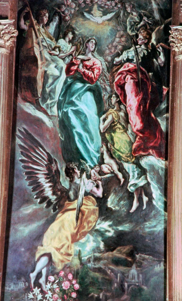 वर्जिन का मान, c1613 द्वारा एल ग्रीको