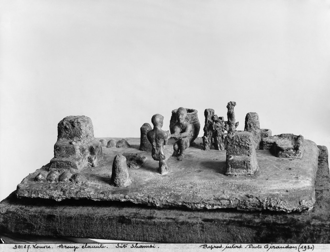 &39;सीता शम्सी&39; समारोह का मॉडल, सुसा से, c.1150 ईसा पूर्व (कांस्य) द्वारा elamite