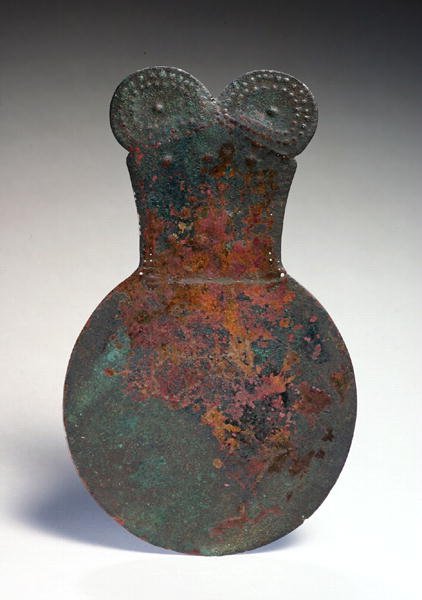 मिरर, मार्लिक, उत्तर पश्चिमी ईरान से, c.1400 ईसा पूर्व (कांस्य) द्वारा elamite