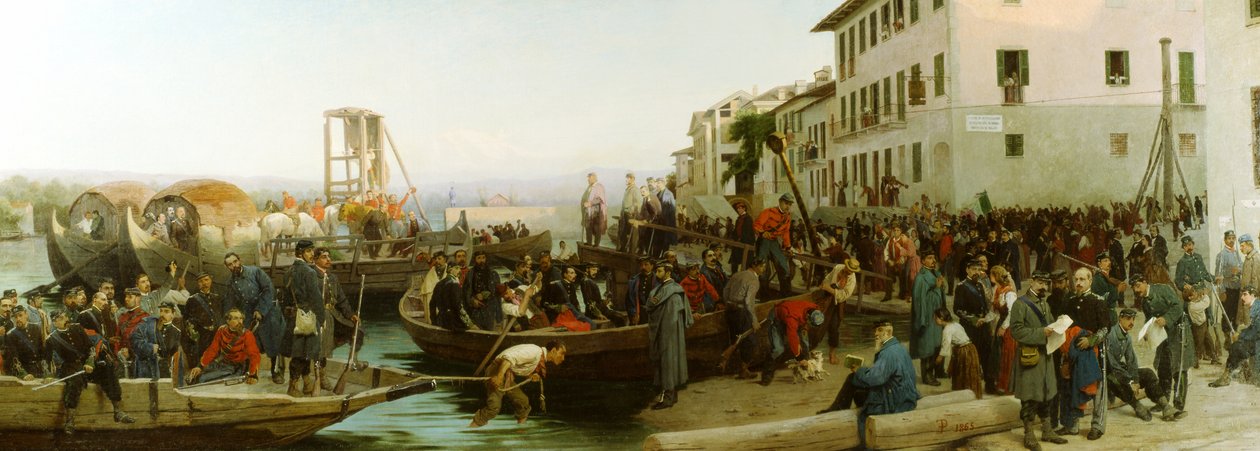 26 अप्रैल 1859, 1865 को Sesto Calende पर लैंडिंग द्वारा एल्युटेरियो पगलियानो