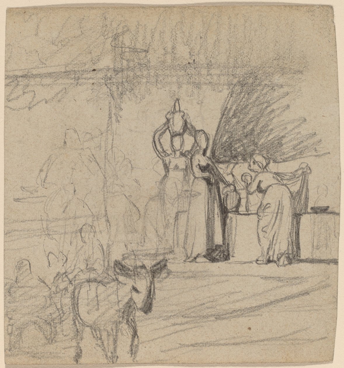 बेटा और गधा, सी। 1859. द्वारा एलीहु वेडर