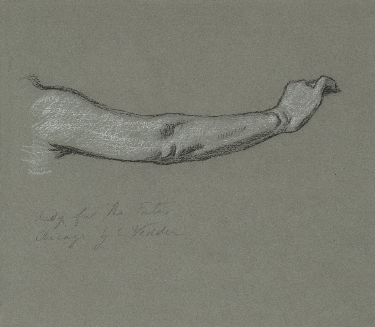 द फेट गेदरिंग इन द स्टार्स, 1884-1887 के लिए अध्ययन। द्वारा एलीहु वेडर