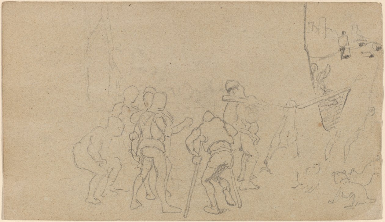 ग्राम दृश्य, सी। 1859. द्वारा एलीहु वेडर