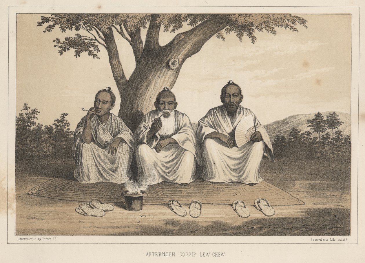 दोपहर गपशप, ल्यू च्यू, 1855 द्वारा एलीपलेट ब्राउन