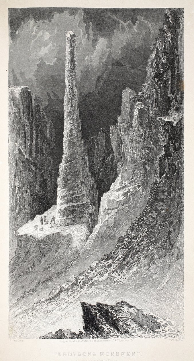 टेनीसन के स्मारक, सर जॉन फ्रेंकलिन की खोज में &39;दूसरा ग्रिनल अभियान ... 1856 से चित्रण द्वारा एलीशा केंट केन