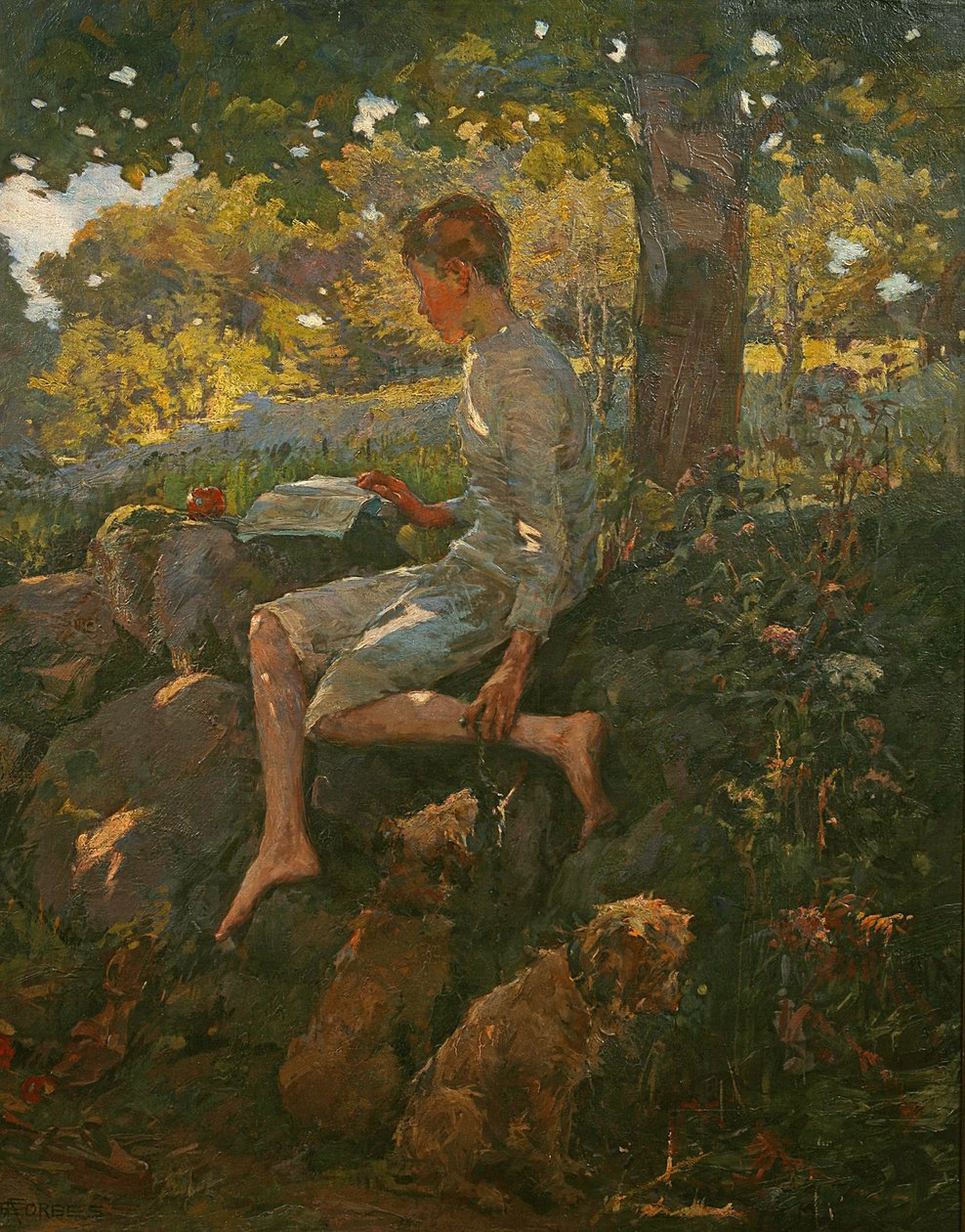 द हॉलीडे हॉलिडे, 1909 द्वारा एलिजाबेथ एडेला स्टेनहोप फोर्ब्स