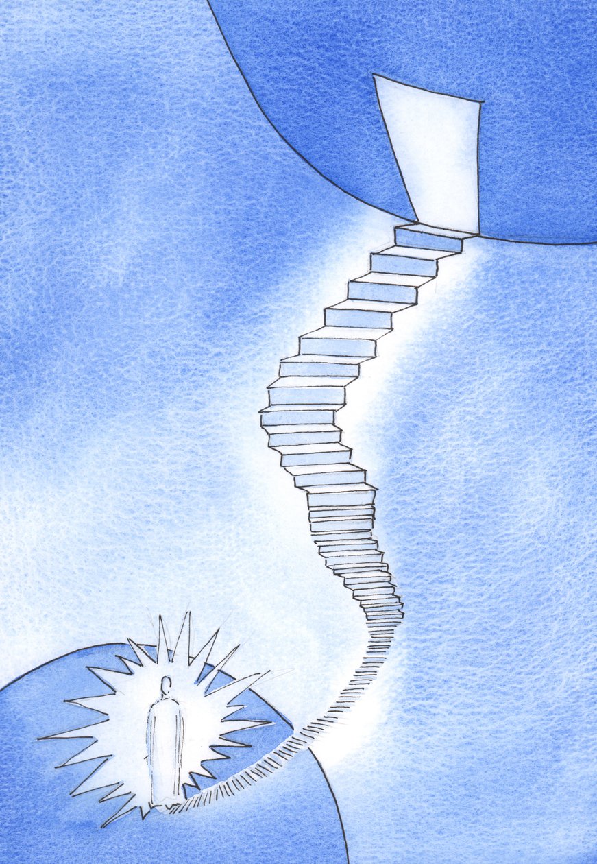 स्वर्ग के लिए एक सीढ़ी: यह मसीह था जिसने स्वर्ग में लंबी &39;चढ़ाई&39; की शुरुआत में मेरा स्वागत किया और जिसने मुझे विश्वास से जीने के लिए प्रोत्साहित किया, 2002 (कागज पर w - c) द्वारा एलिजाबेथ वांगो