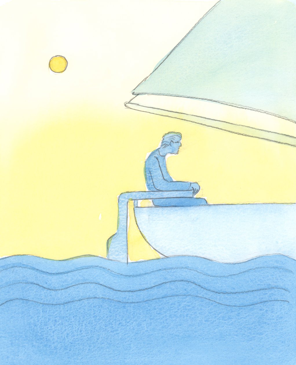 चिंतन में, हमें कभी-कभी दिल की एक &39;गति&39; बनाने की ज़रूरत होती है, निश्चित रूप से रहने के लिए, जैसे कि एक अच्छी हवा द्वारा किए गए एक नौका को अब और फिर टिलर पर झुकना पड़ता है, 2003 (w - c) द्वारा एलिजाबेथ वांगो