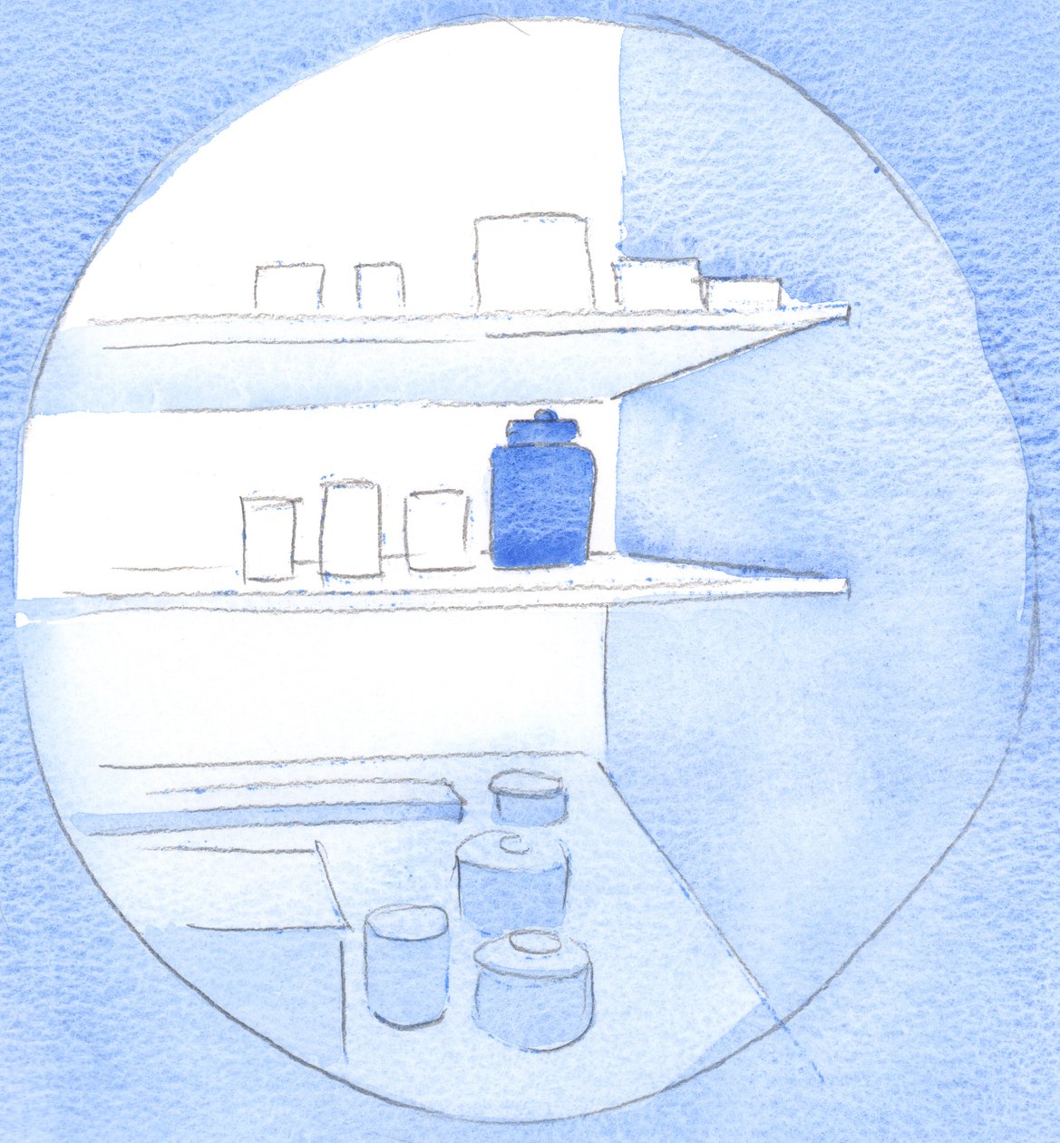 कोई व्यक्ति जो असत्य को दृढ़ता से रखता है, वह &39;जहर&39; से बचने और हर दूसरे विचार को दूषित करने के खतरे में है - जब एक लीक जार एक स्टोर-अलमारी, 2002 (कागज पर w - c) को बर्बाद कर देता है द्वारा एलिजाबेथ वांगो