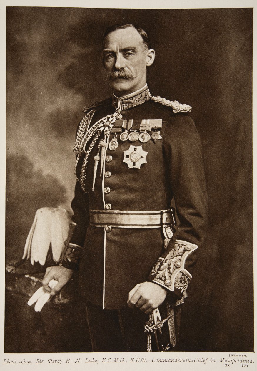लेफ्ट-जनरल सर पर्सी एचएन लेक, 1914-19 द्वारा इलियट और फ्राई स्टूडियो