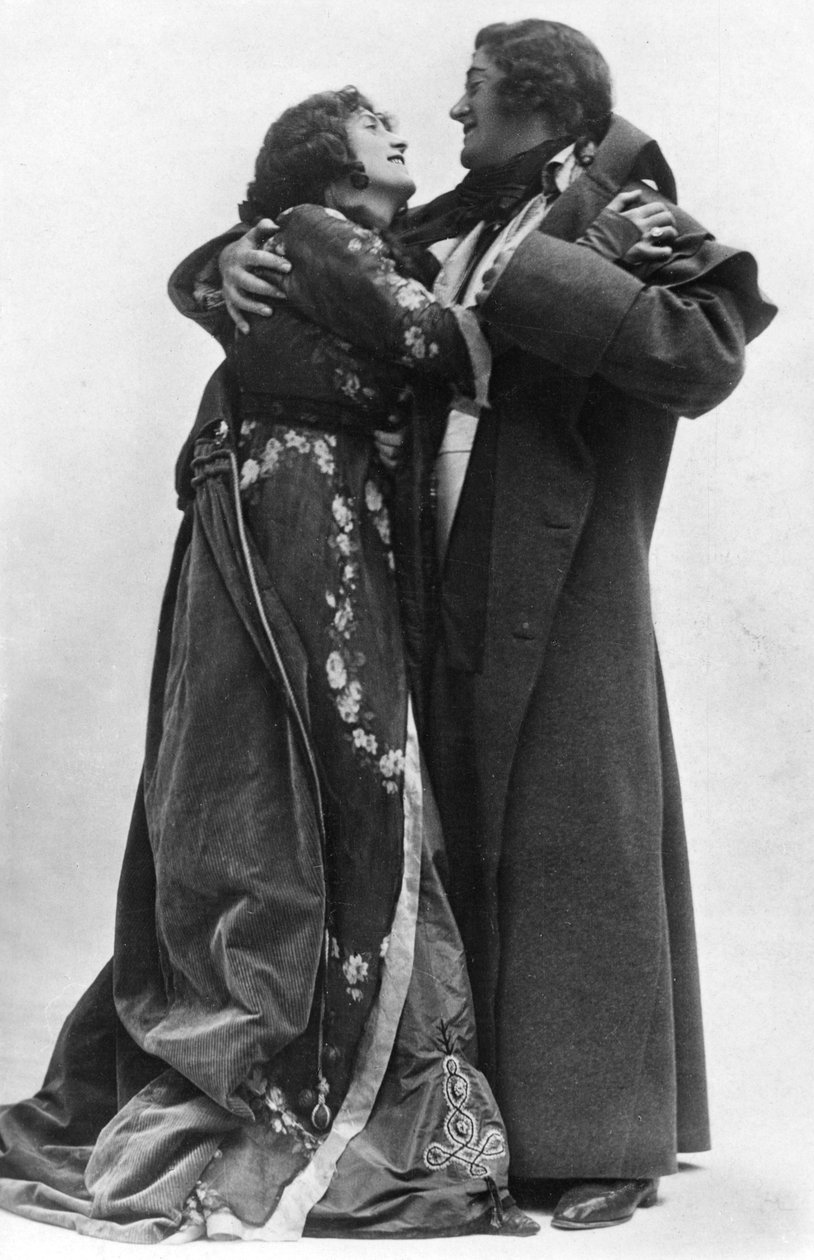 जूलिया निल्सन और फ्रेड टेरी द स्कारलेट पिम्परेल में, c1905। द्वारा एलिस और वालरी