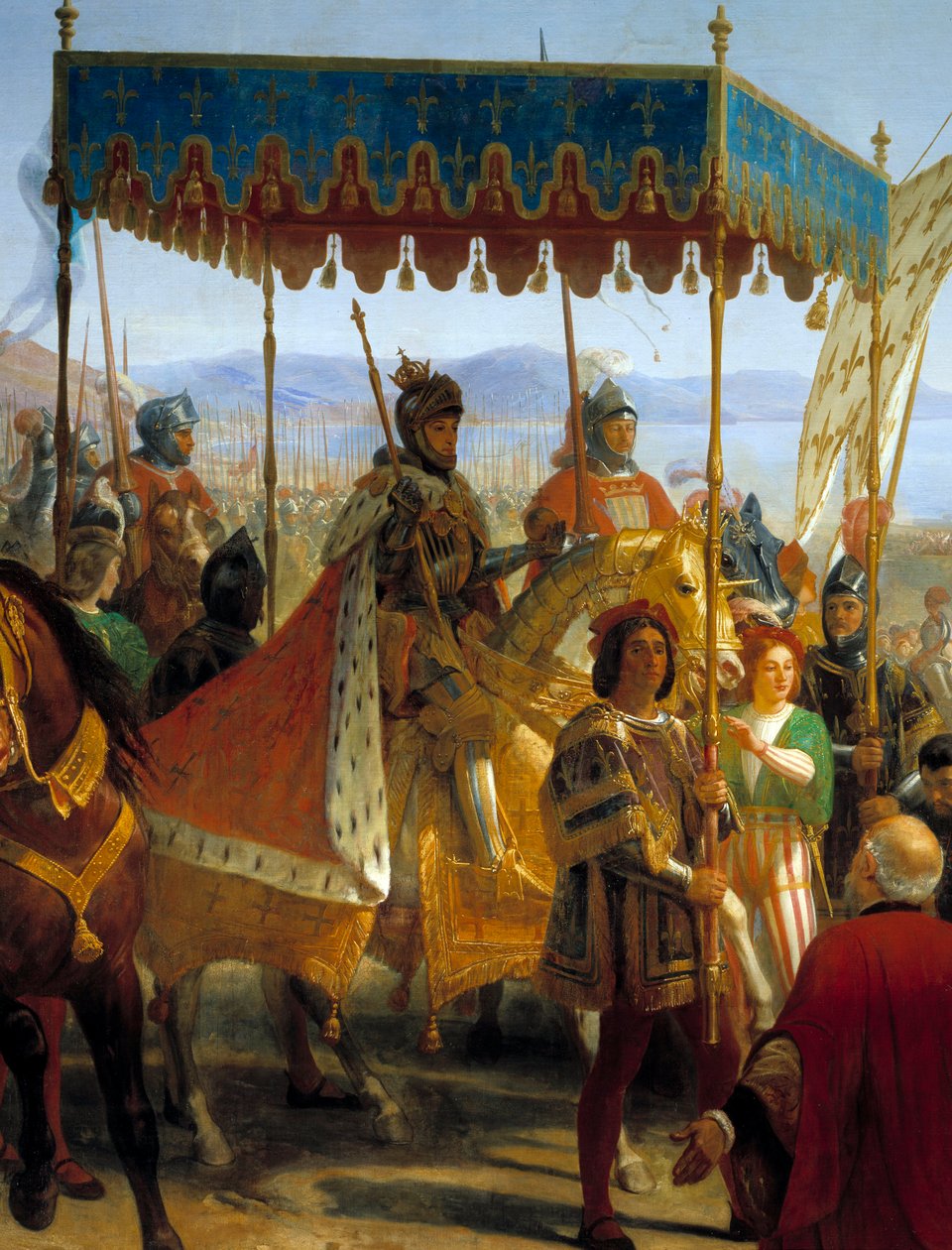 नेपल्स में चार्ल्स VIII (1470-1498) का प्रवेश द्वारा एलोई फेरमिन फेरन