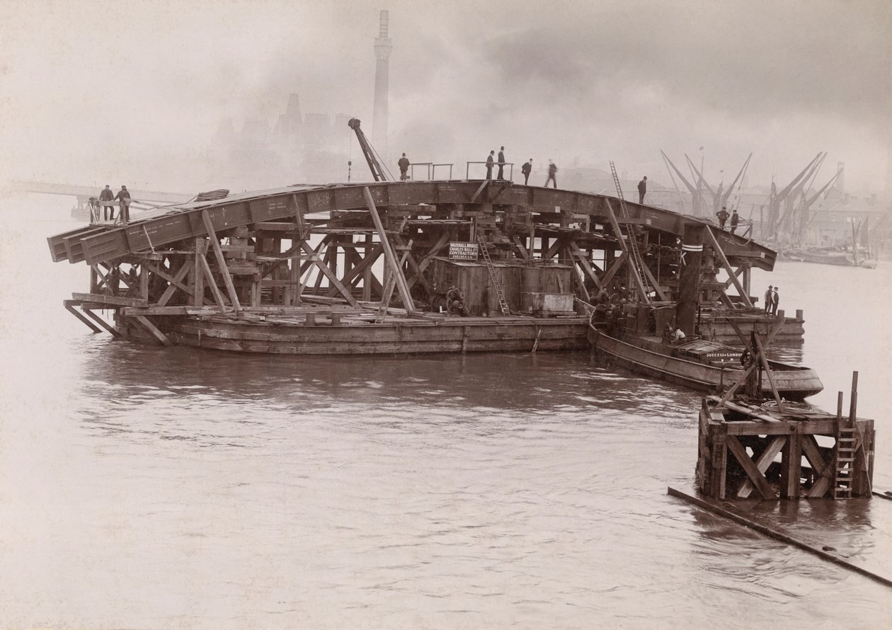 वॉक्सहॉल ब्रिज, लंदन, 1903-1904 का निर्माण द्वारा एम्बरसन एंड संस